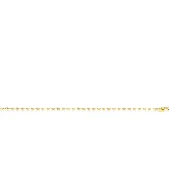 ZINZI Gold 14 karaat gouden massieve marine schakelarmband 2mm breed 18,5cm ZGA577