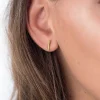 ZINZI Gold 14 karaat gouden oorknoppen rond buisje 10mm ZGO183