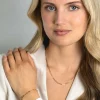 ZINZI Gold 14 krt gouden armband met trendy paperclip/closed for ever schakels 3mm breed, lengte 19cm ZGA386