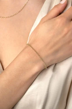ZINZI Gold 14 krt gouden jasseron armband 2,2mm breed 18-20cm ZGA441