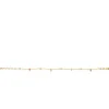 ZINZI gold plated zilveren armband met witte parels en bungelende beads (5,5 mm) in frisse kleuren 17-20cm ZIA2705G