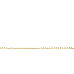 ZINZI gold plated zilveren armband met een speelse rij witte zirkonia’s in ronde zetting 3mm breed ZIA2893Y