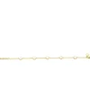 ZINZI gold plated zilveren armband met vijf klavers 11mm in parelmoer 17-20cm ZIA-BF153