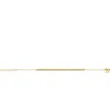 ZINZI gold plated zilveren jasseron armband met bolletjes schakels (2,5mm breed) in het midden 16-19cm ZIA2640G