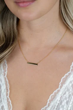 ZINZI gold plated zilveren ketting 45cm met glanzend plaatje om te graveren ZIC2344G