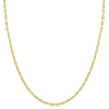 ZINZI gold plated zilveren marine schakel ketting (2,3mm breed) 42-45cm ZIC2841G