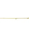 ZINZI gold plated zilveren multilook armband met gourmet en groene bolletjes schakels, ronde zetting met olijfgroene kleursteen 16,5-19,5cm ZIA2528G