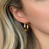 ZINZI gold plated zilveren oorringen 24 x 3mm met scharniersluiting ZIO192G
