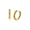 ZINZI gold plated zilveren oorringen bolletjes motief 13,5x2,5mm ZIO923G