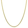 ZINZI gold plated zilveren ronde slangen ketting (2mm breed) 42-45cm ZIC2849G