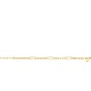 ZINZI gold plated zilveren schakelarmband met drie lange ovale schakels 5,5mm breed 18-21cm ZIA2711G
