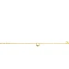 ZINZI gold plated zilveren schakelarmband met hartvormige slot hanger 17-20cm ZIA2673G