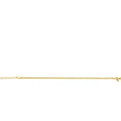 ZINZI gold plated zilveren tennisarmband 2,4mm breed bezet met een rij glanzende witte parels ZIA2910
