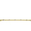 ZINZI gold plated zilveren vierkante schakel armband 6mm breed afwisselend bezet met witte zirkonia's 19cm ZIA2678Y
