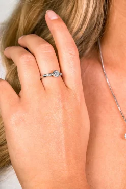 ZINZI zilveren aanschuifring rond wit 6,3mm ZIR1662