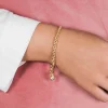 ZINZI zilveren armband geel verguld 19cm ZIA1153G