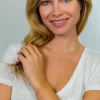 ZINZI zilveren armband geel verguld dubbel hartje wit ZIA1721G
