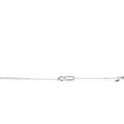 ZINZI zilveren armband met elkaar verbonden paperclip- en ronde schakel, bezet met witte zirconia's ZIA2810