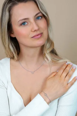 ZINZI zilveren armband met open hartje ZIA1420