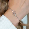 ZINZI zilveren armband met 2 verbonden hartjes 17,5-19,5cm ZIA2513