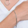 ZINZI zilveren armband 3mm gourmet ZIA1418