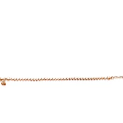 ZINZI zilveren armband rosé verguld hartjes 4,5mm breed ZIA1798R