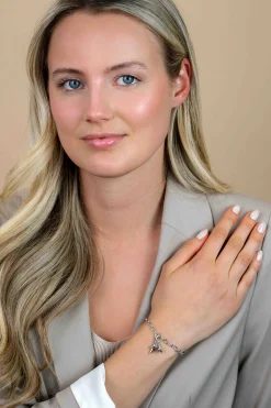 Zinzi zilveren bedelarmband 19cm CH-A3