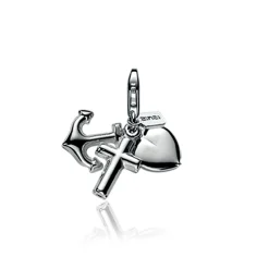 Zinzi zilveren bedel geloof hoop en liefde CHARMS115