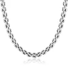 ZINZI zilveren brede rolex-style schakel-collier 8mm breed 43cm ZIC2764