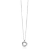 ZINZI zilveren collier 45cm met hanger van drie verbonden ringen (knoop-stijl) ZIC2890