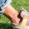 ZINZI zilveren enkelband ovaaltjes 23+4cm ZIE1809