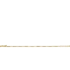 ZINZI zilveren fantasie armband 14K geel verguld staafjes ZIA1452G