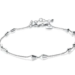 ZINZI zilveren fantasie enkelband 23+4cm ZIE1910