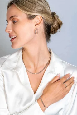 ZINZI zilveren figaro armband 3,5mm breed ZIA2291
