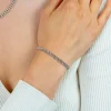 ZINZI zilveren gourmet armband 4,5mm breed 18,5cm ZIA1414