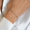 ZINZI zilveren gourmet armband met staafjes 1,6mm breed 16-19cm ZIA2366