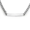 ZINZI zilveren gourmet ketting 4mm breed met plaat 18-21cm ZIC2271