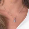 ZINZI zilveren hanger bloem wit ZIH1888 (zonder collier)