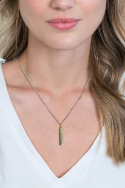 ZINZI zilveren hanger 14K geel verguld 32mm langwerpige plaat ZIH2213G (zonder collier)