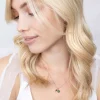 ZINZI zilveren hanger rond groen ZIH2072GR (zonder collier)