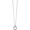 ZINZI zilveren hanger rond met touweffect 19mm ZIH2246 (zonder collier)
