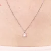 ZINZI zilveren hanger vierkant wit ZIH2073 (zonder collier)