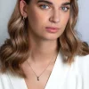 ZINZI zilveren hanger X-vorm witte zirconia ZIH2194 (zonder collier)