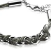 Zinzi zilveren jasseron armband grijs koord 18,5-21cm ZIA1035G
