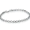 Zinzi zilveren jasseron armband 4,5mm breed 18cm ZIA1911