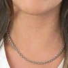 Zinzi zilveren jasseron collier 4,5mm breed 45cm ZIC1911