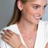 ZINZI zilveren ketting 45cm in 14K geelverguld met ronde hanger 22mm ZIC2266Y