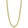 ZINZI zilveren ketting 45cm in14K geelverguld met ronde schakels 5mm breed ZIC2239G