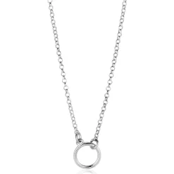 ZINZI zilveren ketting met open rondje 40-45cm ZIC2523