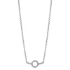 Zinzi zilveren ketting strak rond design wit 42-45cm ZIC1063